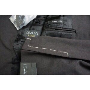 Isaia Sirio A Dark Gray S120s Wool 2 Pc Suit Jacket Pants Sz 38R BRAND NEW